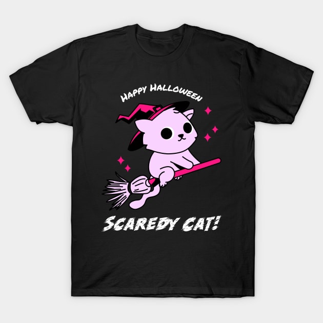 Halloween Funny Cat Meme T-Shirt by Helena Morpho 